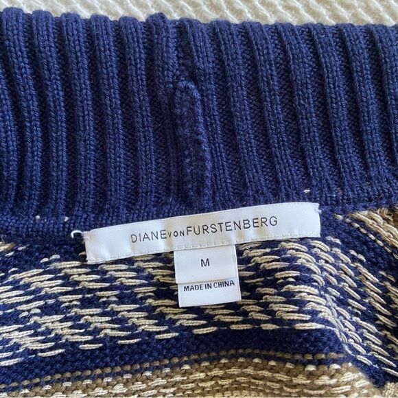 Diane von Furstenberg Taletha Mixed Knit Cardigan - Picture 12 of 16